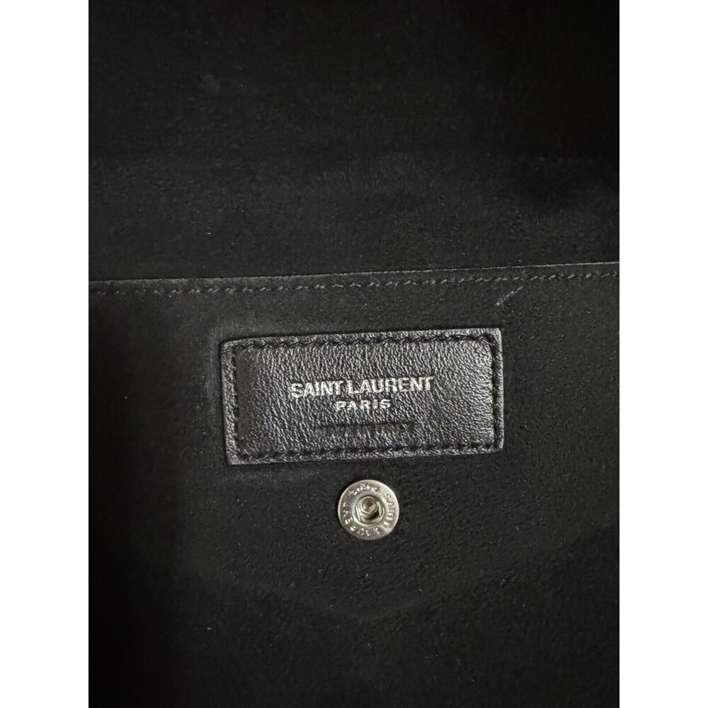 Yves Saint Laurent Black Leather Teddy Bucket Bag W Interior Snap Pouch W COA - Picture 5 of 13